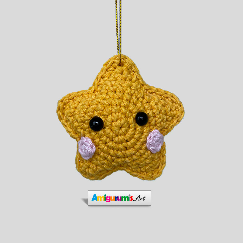 Adorno Estrellita Navidad Amigurumi